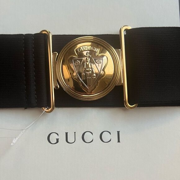 GUCCI Hysteria Waist Clincher Vintage Black Belt - Picture 1 of 9